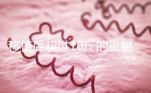 移植后超過10斤的重物別去搬,當心出現腹痛和陰道出血