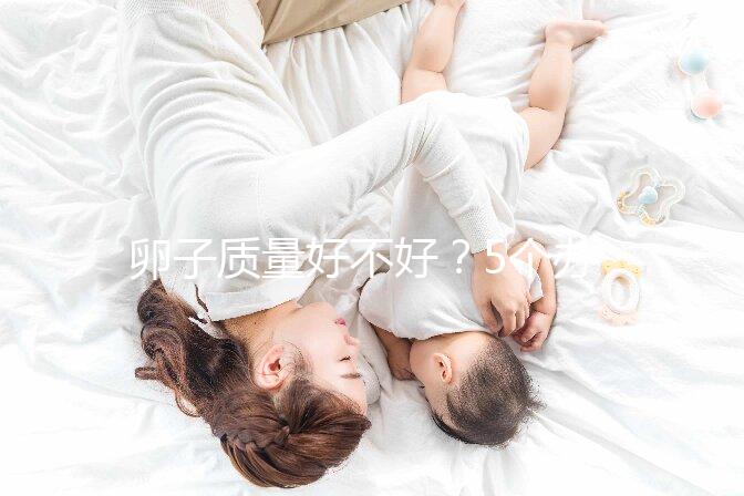 卵子質量好不好？5個辦法就能知道