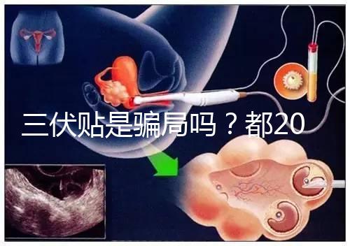 三伏貼是騙局嗎？都2024了，別人說它有害你還在深信不疑