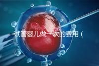 試管嬰兒做一次的費用(試管嬰兒做一次的費用是多少)