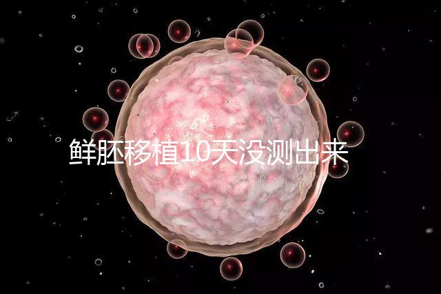 鮮胚移植10天沒測出來怎么辦?從白板到粉印還有希望